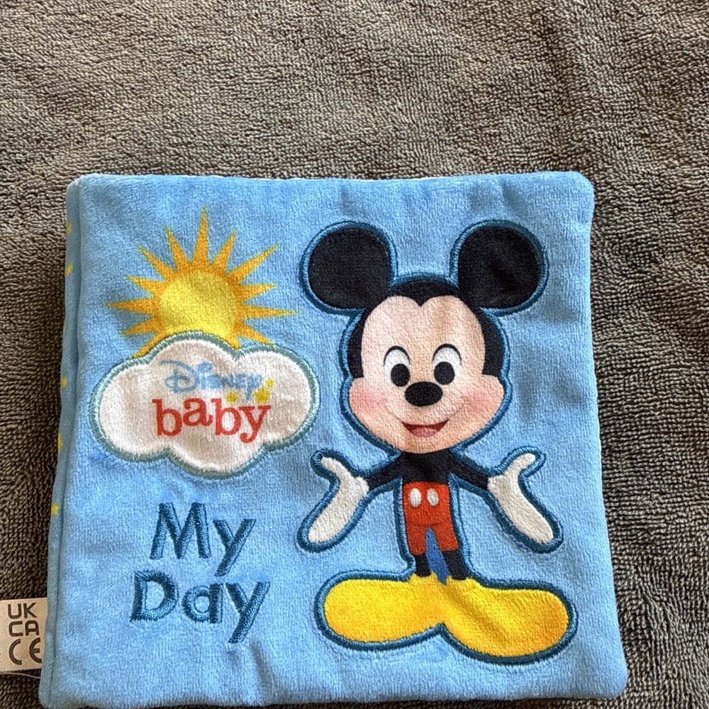 Disney Baby My Day Cloth Cuddle Book Mickey Mouse Soft Baby Book PI Kids 2021